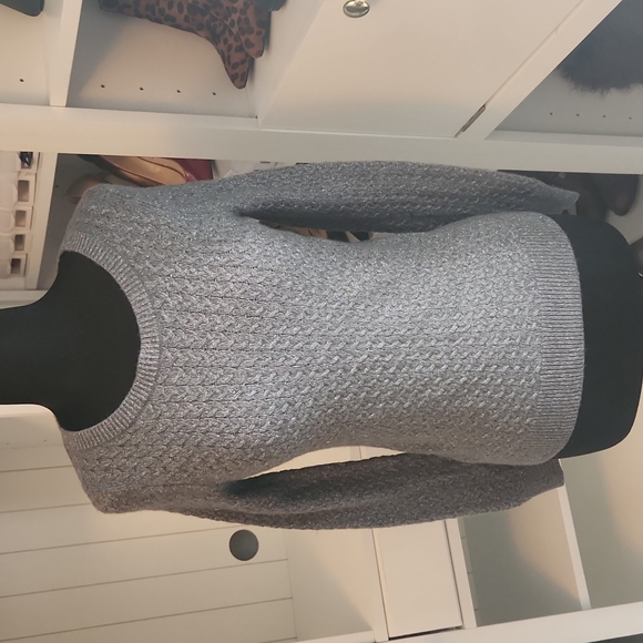 LOFT Sweaters - Ann Taylor Loft silver shimmer wool blend sweater XS petite